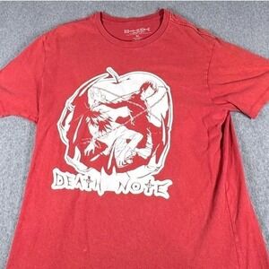 Death Note Shonen Jump Apple T-shirt Men's XL Red Short Sleeve Anime Tee